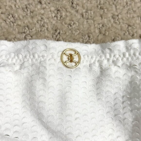 NEW Vix Ripple Scales Side Tie Cheeky Bikini Bottoms in Off White Women’s Small - Picture 9 of 10
